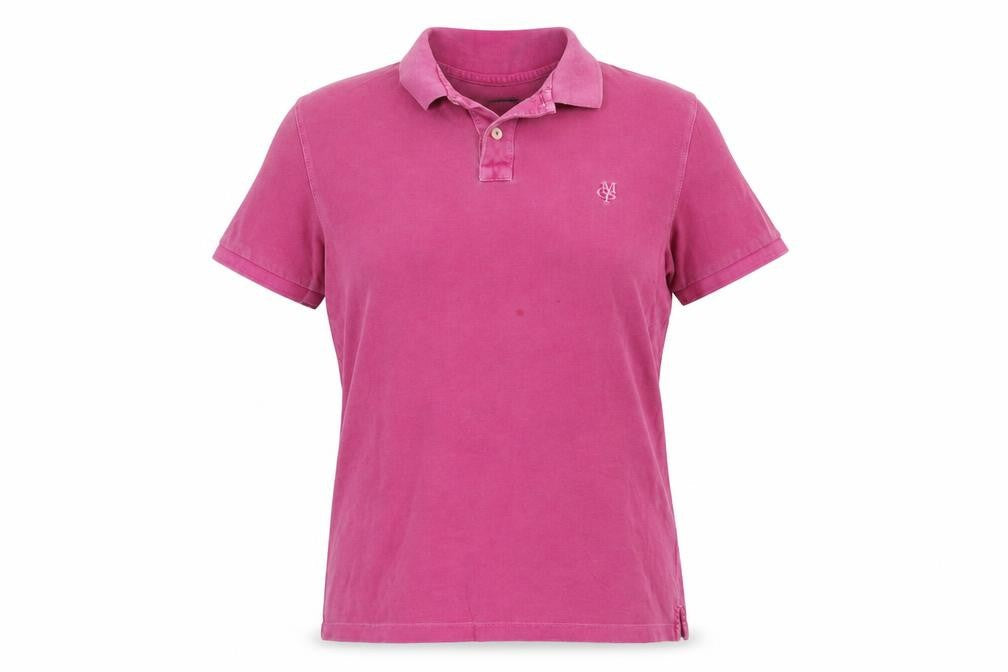 Marc O'Polo Womens Pink Cotton Basic Polo Size M Collared - Vintage
