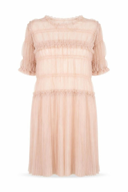 Topshop Womens Pink Polyester A-Line Size 12 Round Neck Pullover