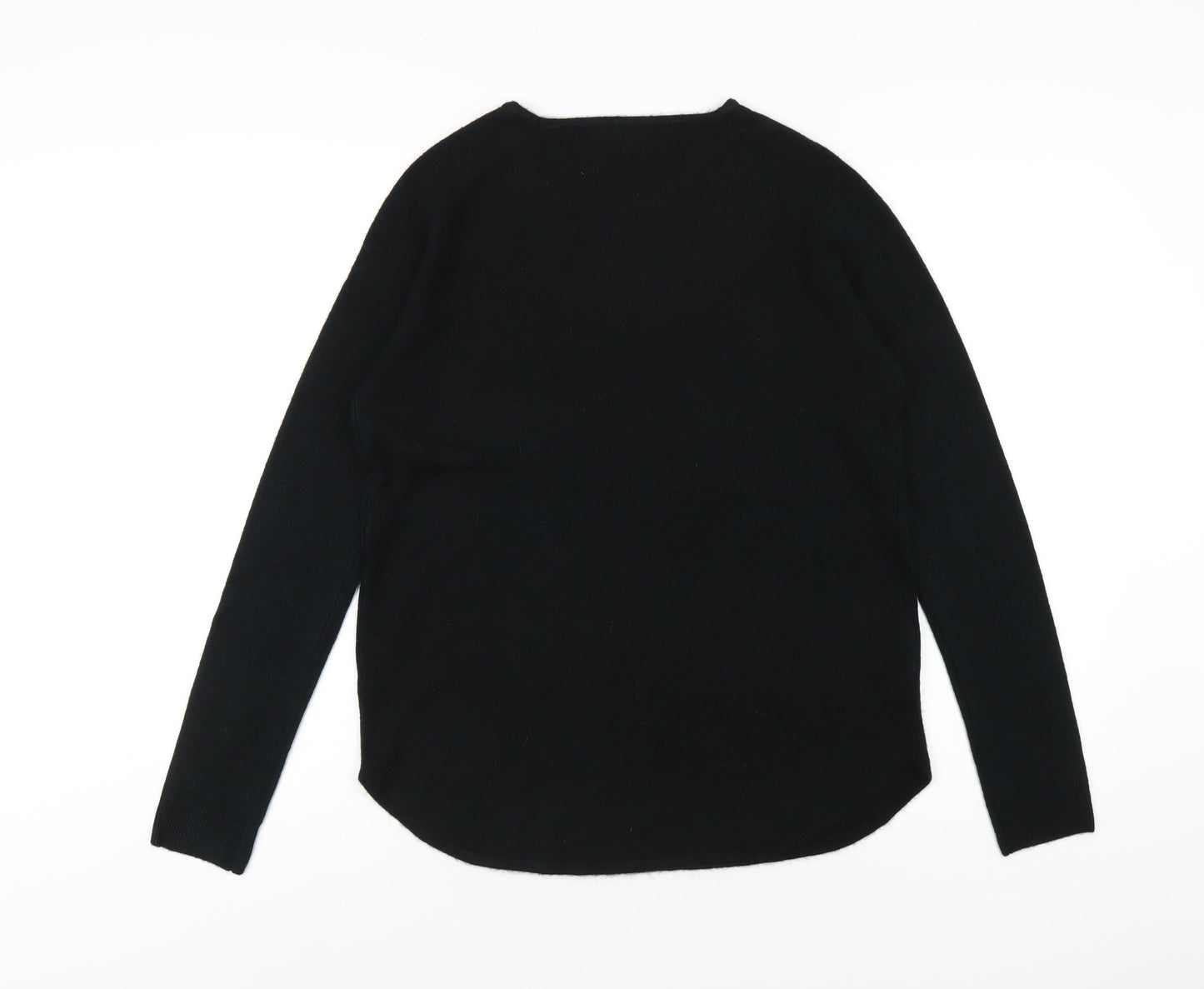 Vida Vi Womens Black Round Neck Acrylic Pullover Jumper Size M