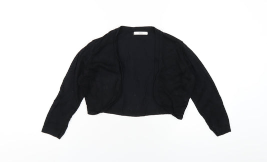 Marks and Spencer Womens Black V-Neck Viscose Shrug Jumper Size 12
