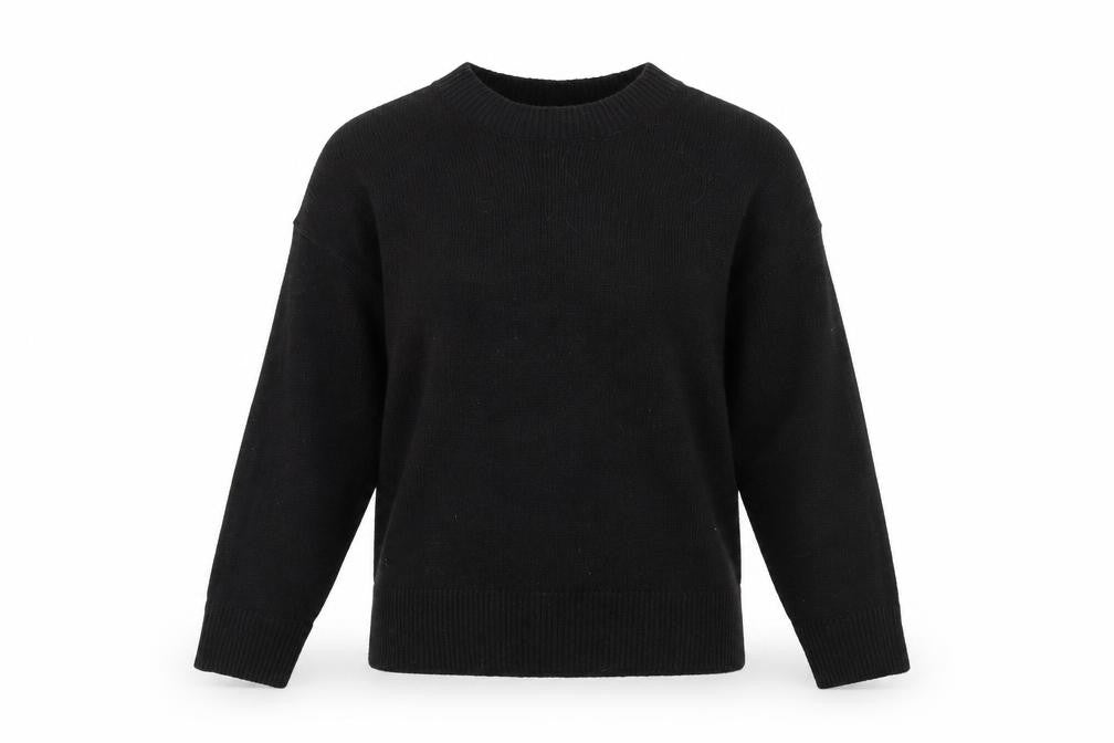 H&M Womens Black Round Neck Acrylic Pullover Jumper Size S