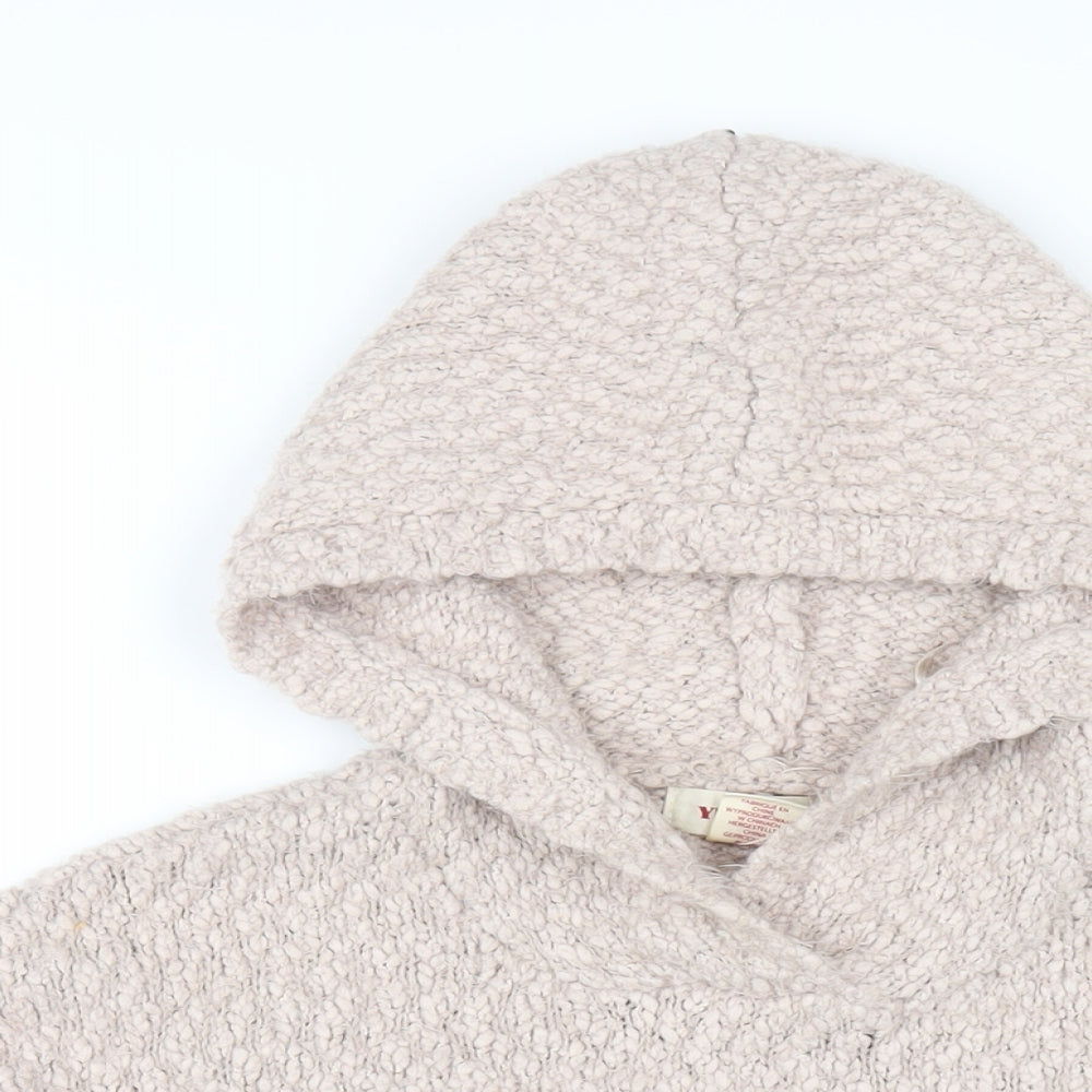 Yes Lola Womens Pink Polyester Pullover Hoodie Size S Pullover