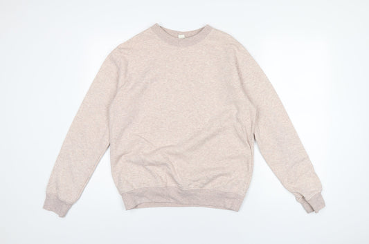 H&M Womens Pink Cotton Pullover Sweatshirt Size XS Pullover