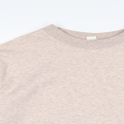 H&M Womens Pink Cotton Pullover Sweatshirt Size XS Pullover