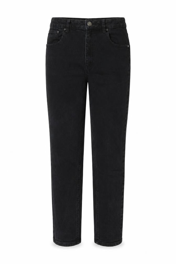 ASOS Womens Black Cotton Mom Jeans Size 28 in L32 in Regular Button