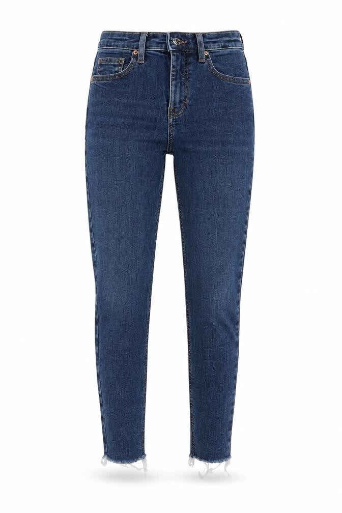 Topshop Womens Blue Cotton Skinny Jeans Size 26 in L23 in Regular Button