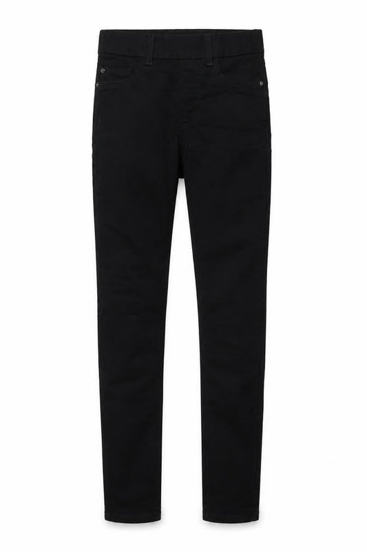 New Look Womens Black Cotton Jegging Jeans Size 6 L25 in Regular