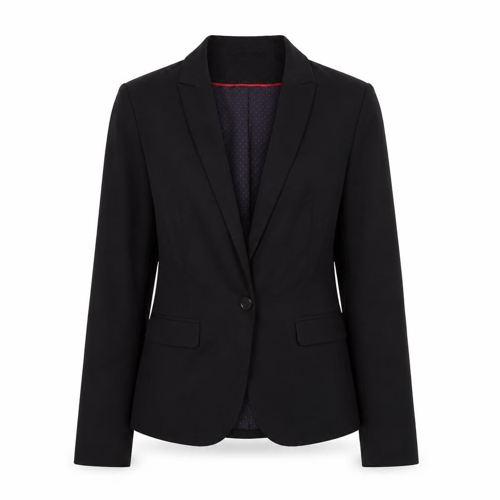 NEXT Womens Black Polyester Jacket Suit Jacket Size 10