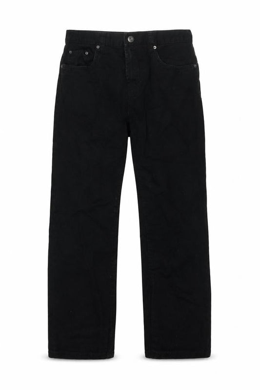 Denim & Co. Mens Black Cotton Straight Jeans Size 32 in L30 in Regular Zip