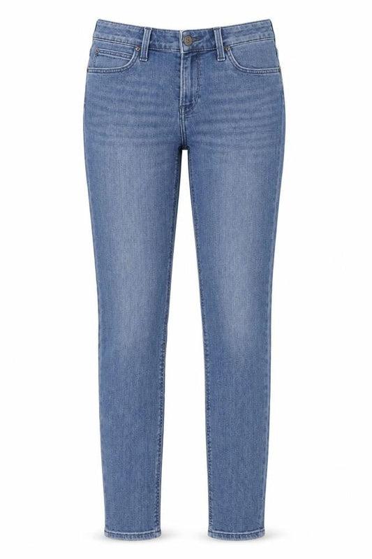 Lee Womens Blue Cotton Skinny Jeans Size 28 in L30 in Regular Zip