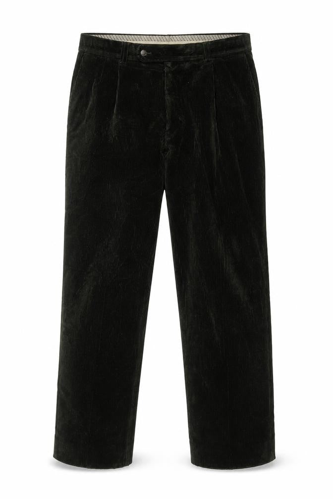 Atelier Mens Green Cotton Snow Pants Trousers Size 36 in L31 in Regular Zip