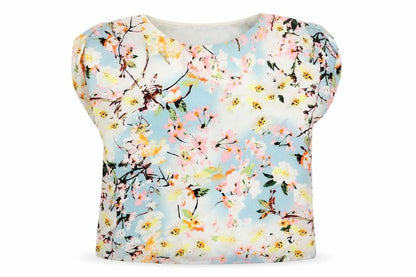 Warehouse Womens Multicoloured Polyester Basic Blouse Size 12 Round Neck - Floral Print