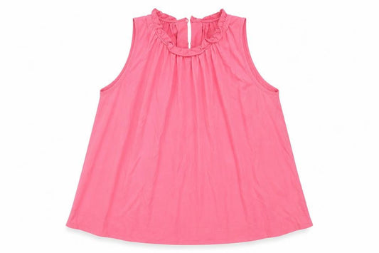 Marks and Spencer Womens Pink Viscose Camisole Blouse Size 16 Round Neck