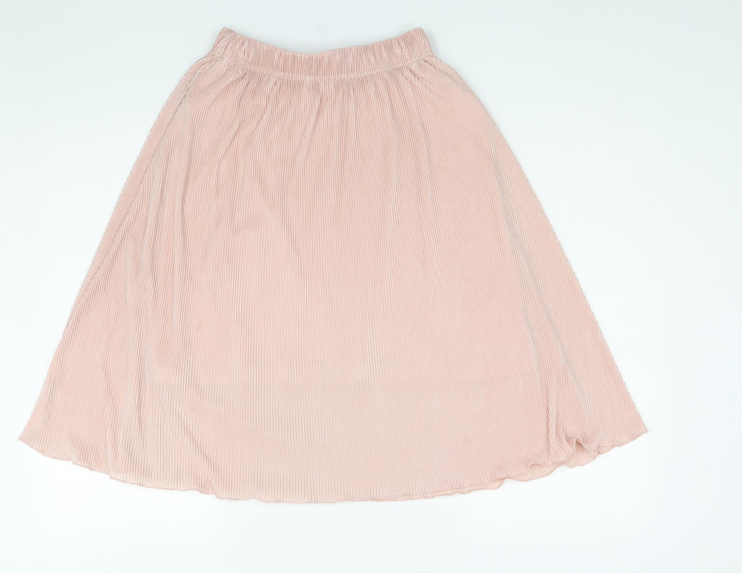 Bik Bok Womens Pink Polyester Flare Skirt Size S - Plisse