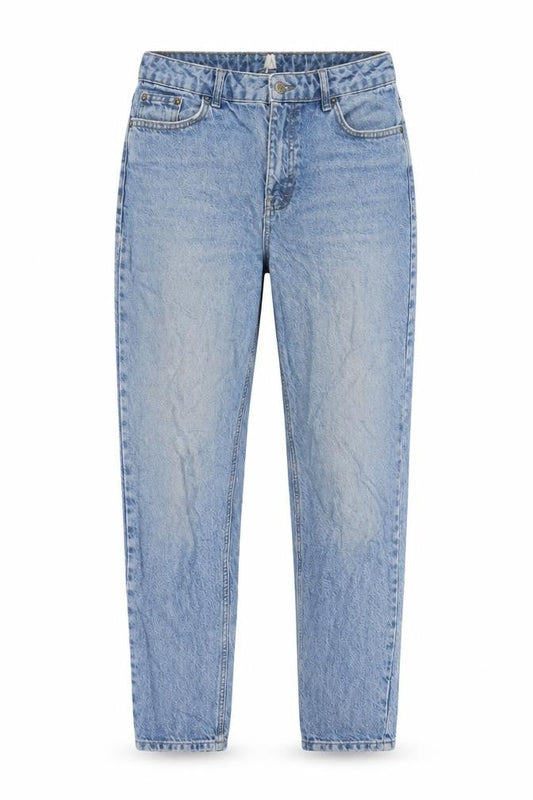 Topshop Womens Blue Cotton Mom Jeans Size 30 in L32 in Regular Zip