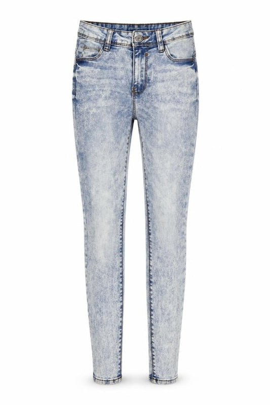 Denim & Co. Womens Blue Cotton Skinny Jeans Size 8 L30 in Regular Zip