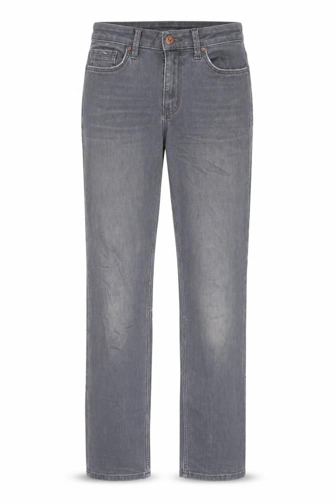 Marks & Spencer Womens Grey Cotton Skinny Jeans Size 8 L33 in Regular Zip