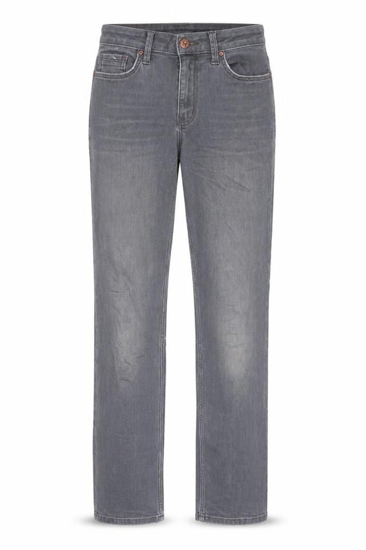 Marks & Spencer Womens Grey Cotton Skinny Jeans Size 8 L33 in Regular Zip