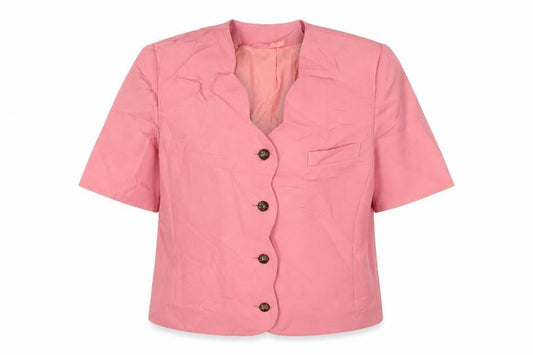 Classics Womens Pink Jacket Blazer Size 16 Button