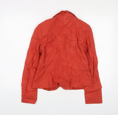 Marks & Spencer Womens Red Jacket Size 10 Button