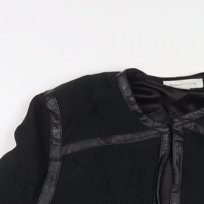 Finders Keepers Womens Black Jacket Size L Hook & Eye