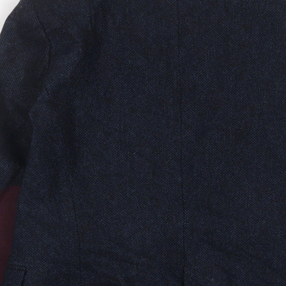 Zara Womens Blue Jacket Blazer Size S Button