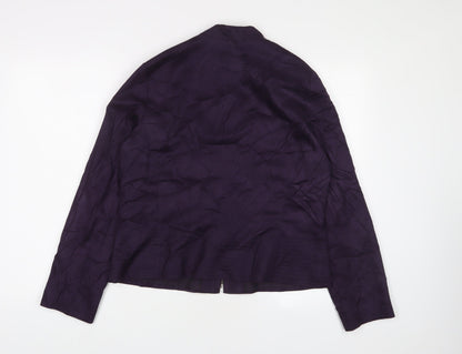 Marks & Spencer Womens Purple Jacket Size 18 Zip