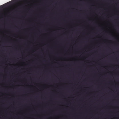 Marks & Spencer Womens Purple Jacket Size 18 Zip