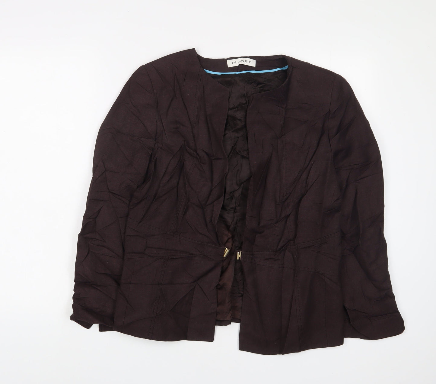 Planet Womens Brown Jacket Size 16