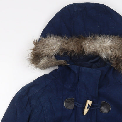 Marks & Spencer Womens Blue Jacket Coat Size 12 Zip
