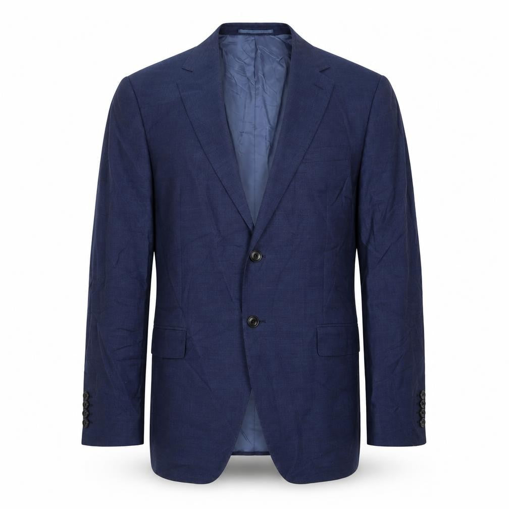 Marks & Spencer Mens Blue Wool Jacket Suit Jacket Size 42 Regular