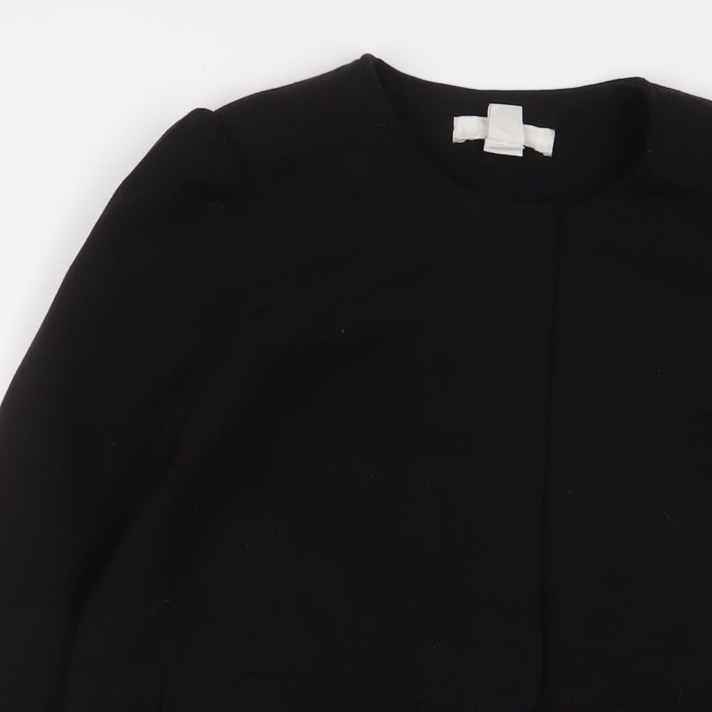 H&M Womens Black Jacket Size 10 Button
