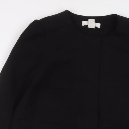 H&M Womens Black Jacket Size 10 Button