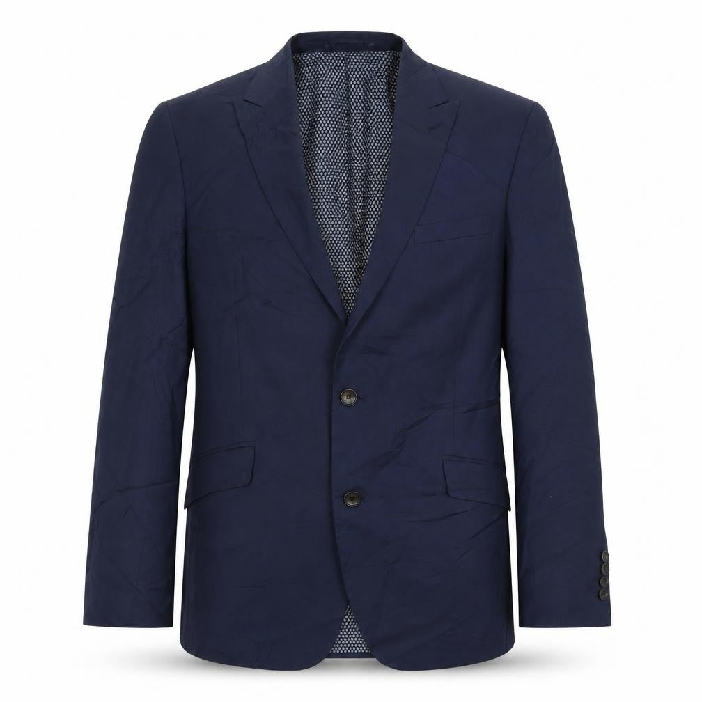 Marks & Spencer Mens Blue Polyester Jacket Suit Jacket Size 42 Regular