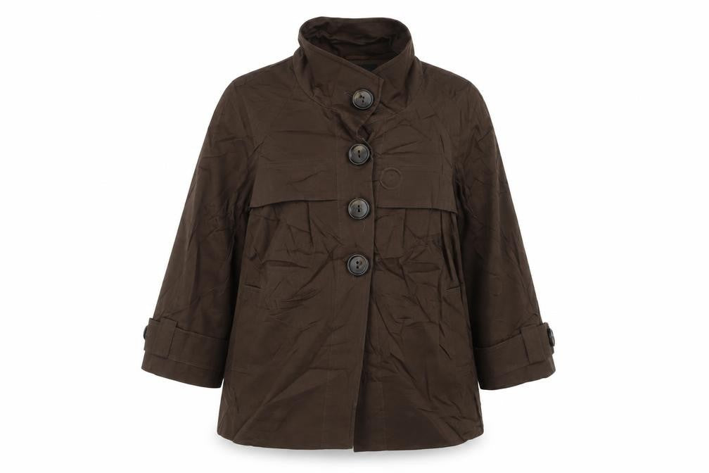 Dorothy Perkins Womens Brown Jacket Size 14 Button