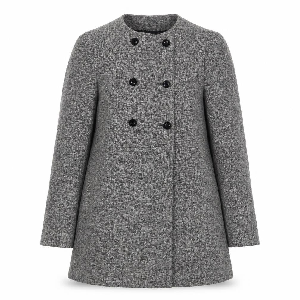 Zara Womens Grey Jacket Coat Size S Button