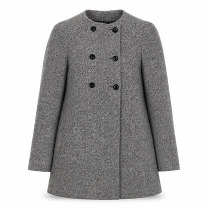 Zara Womens Grey Jacket Coat Size S Button