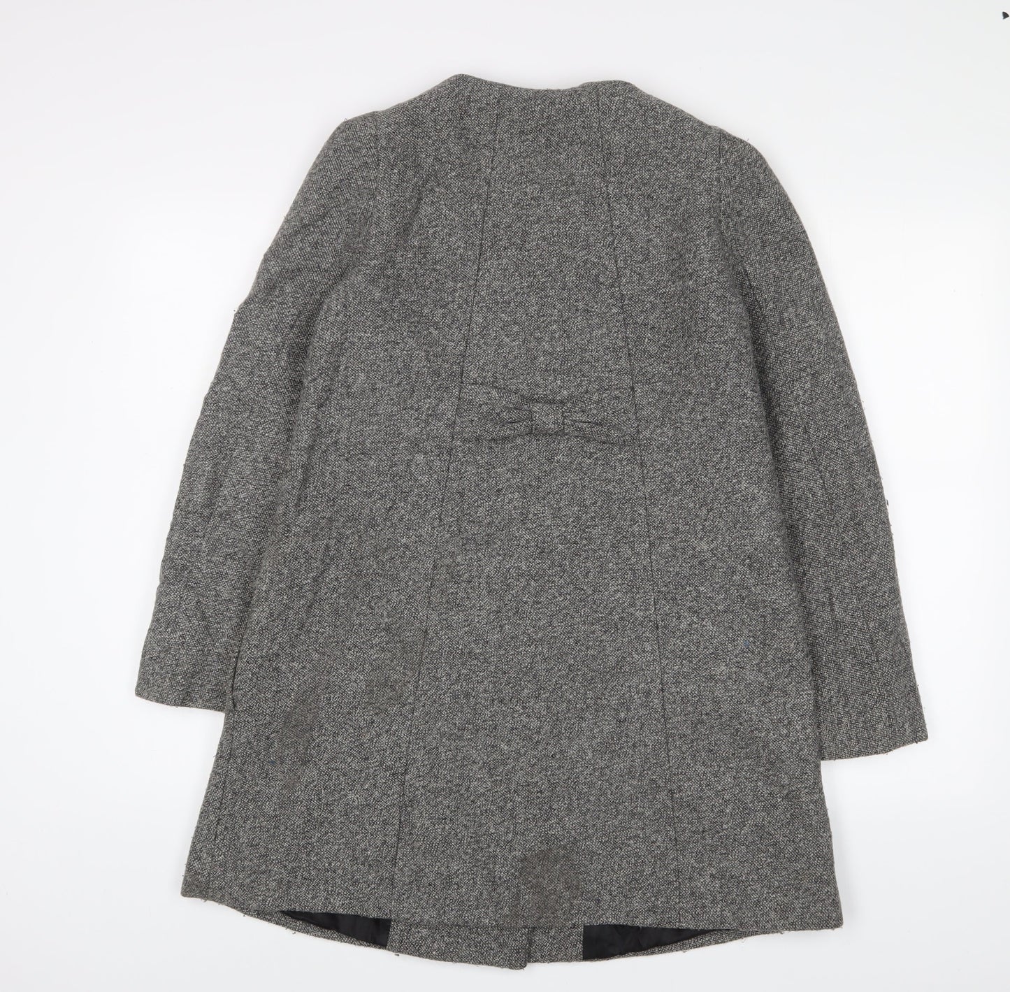Zara Womens Grey Jacket Coat Size S Button