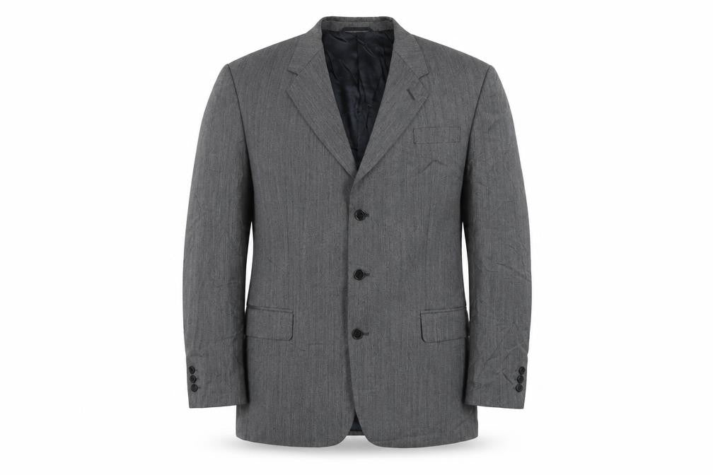James Barry Mens Grey Wool Jacket Suit Jacket Size 44 Regular