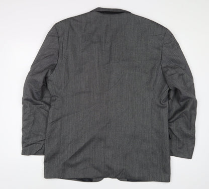 James Barry Mens Grey Wool Jacket Suit Jacket Size 44 Regular
