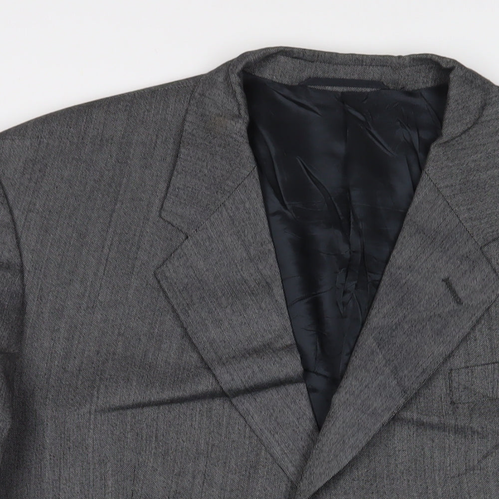 James Barry Mens Grey Wool Jacket Suit Jacket Size 44 Regular