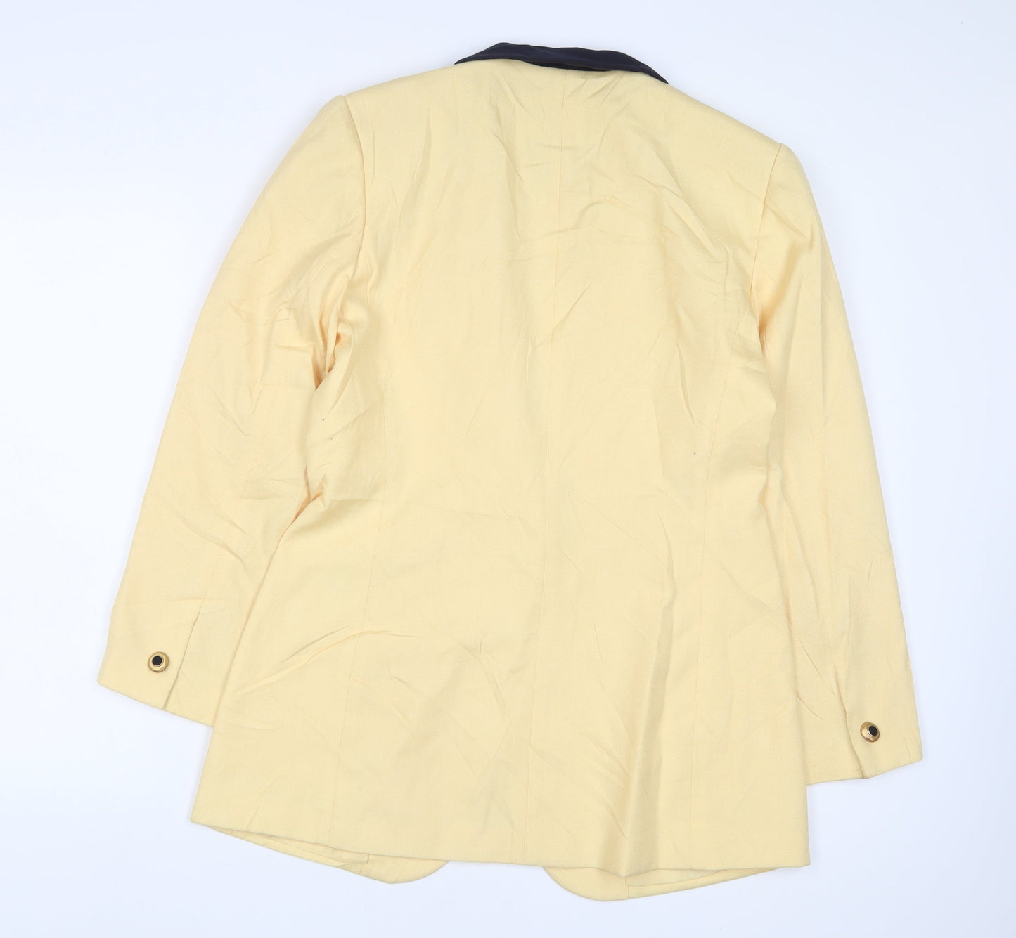 Kasper Womens Yellow Jacket Blazer Size 8 Button