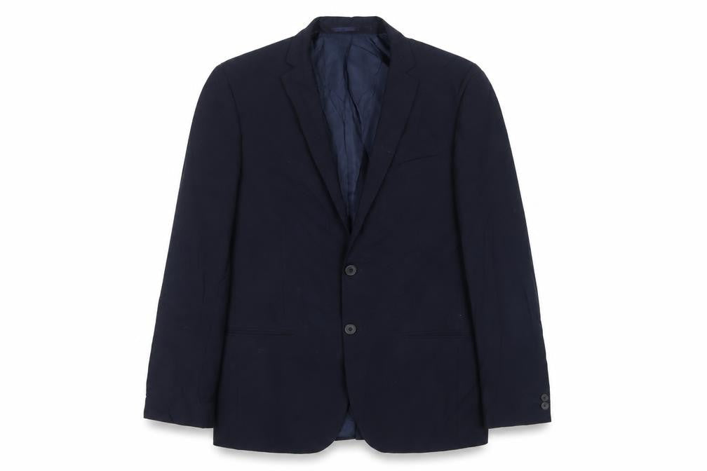 Limehaus Mens Blue Polyester Jacket Suit Jacket Size 38 Regular