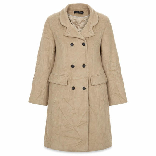 Zara Womens Brown Overcoat Coat Size M Button - Pockets