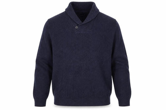 Next Mens Blue V-Neck Cotton Pullover Jumper Size L Long Sleeve