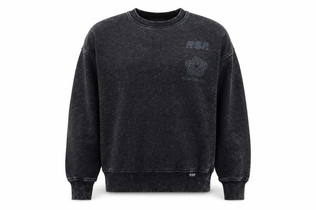 Ripstop Womens Grey Cotton Pullover Sweatshirt Size S Pullover