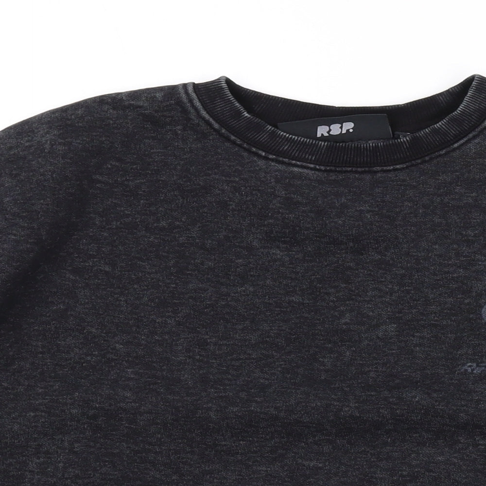 Ripstop Womens Grey Cotton Pullover Sweatshirt Size S Pullover