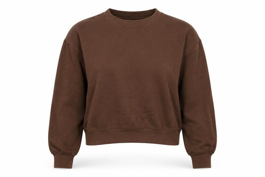 Zara Womens Brown Polyester Pullover Sweatshirt Size S Pullover