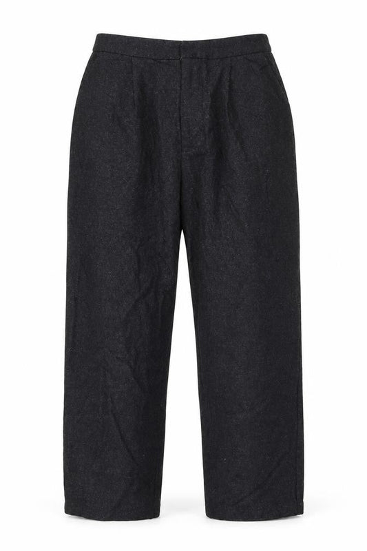 Light Before Dark Mens Grey Wool Trousers Size S L23 in Regular Zip