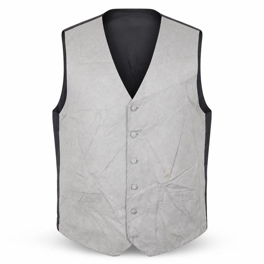 Lloyd Attree & Smith Mens Grey Polyester Jacket Suit Waistcoat Size L Regular